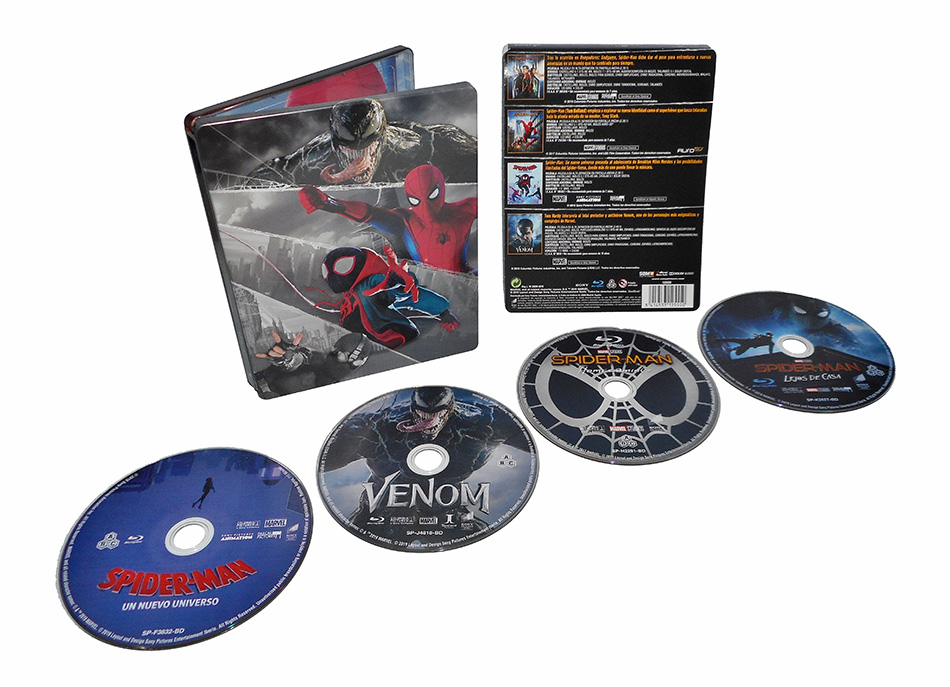 Fotografías del Steelbook de Spider-Man Colección 4 Películas en Blu-ray 16