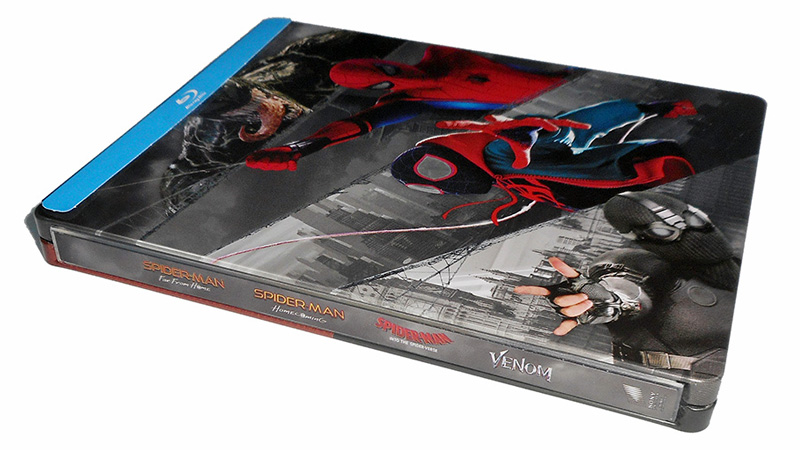 Fotografías del Steelbook de Spider-Man Colección 4 Películas en Blu-ray