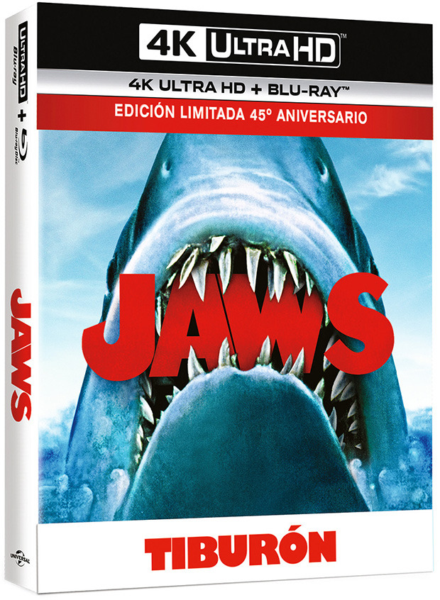 Desvelada la carátula del Ultra HD Blu-ray de Tiburón - Edición Limitada 45º Aniversario 1