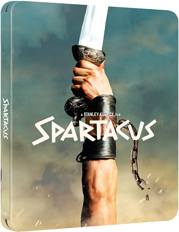Diseño de la carátula de Espartaco - Edición Metálica en Ultra HD Blu-ray 1