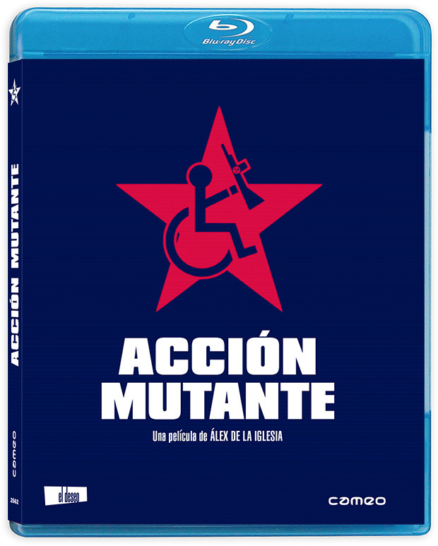 Diseño de la carátula de Acción Mutante en Blu-ray 2