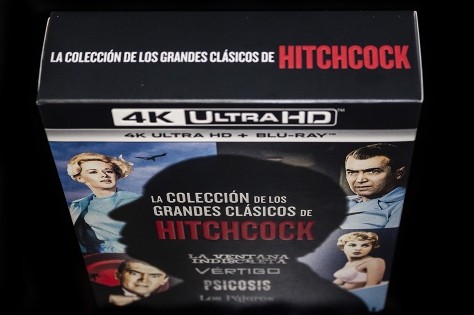 Fotografías del pack Grandes Clásicos de Alfred Hitchcock en UHD 4K 4