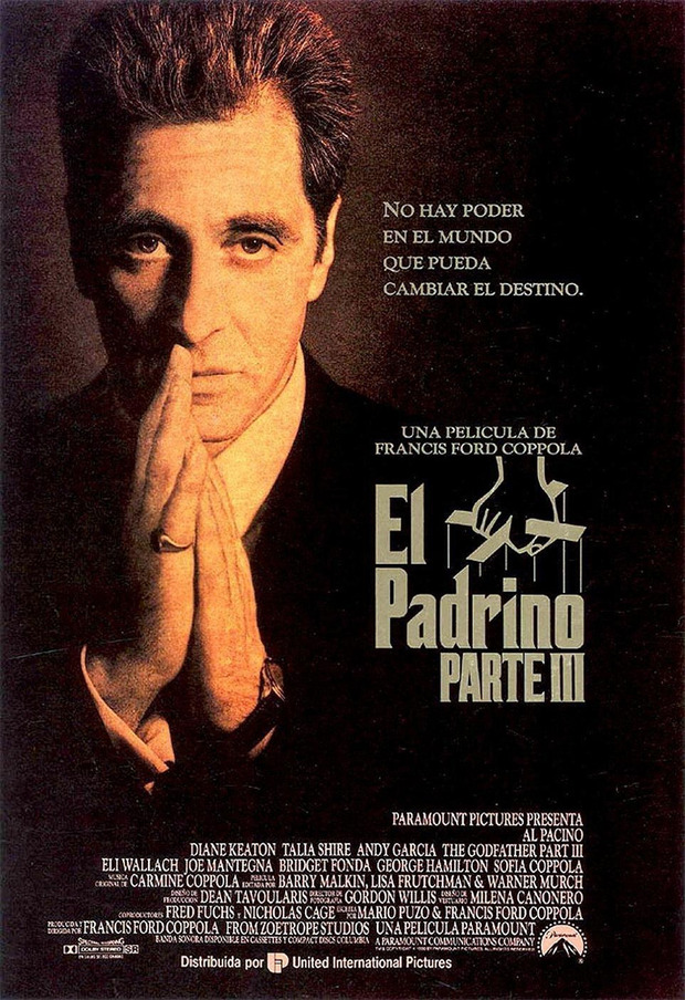 Llega a España un nuevo montaje de El Padrino: Parte III en Blu-ray