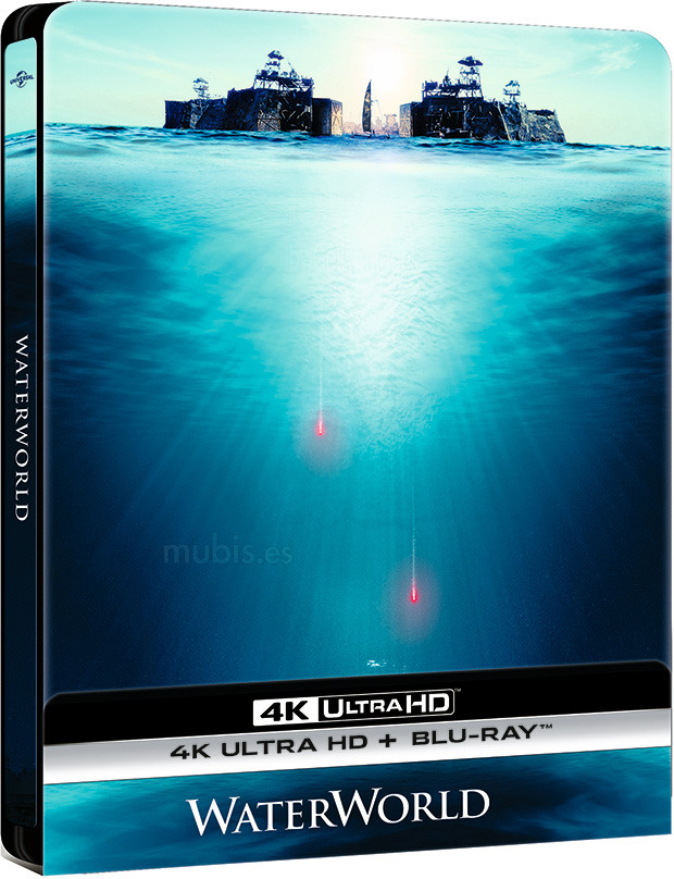 Diseño de la carátula de Waterworld - Edición Metálica en Ultra HD Blu-ray 1