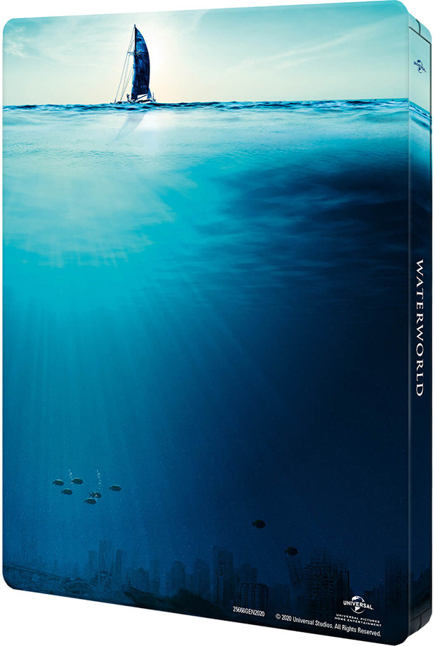 Diseño de la carátula de Waterworld - Edición Metálica en Ultra HD Blu-ray 3