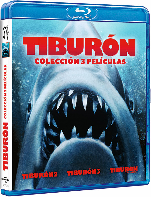 Diseño de la carátula de Pack Tiburón 2, 3 y La Venganza en Blu-ray 1