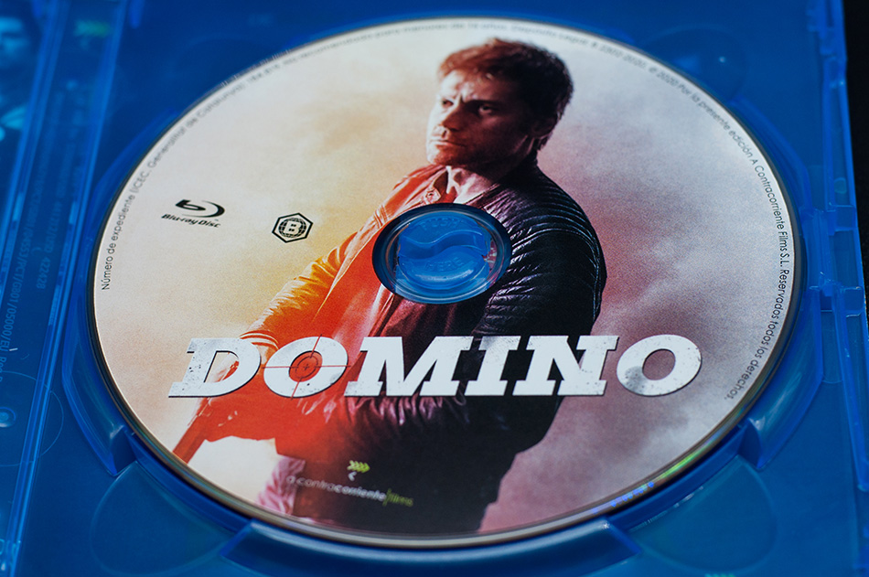 Fotografías del Blu-ray con funda y carátula reversible de Domino 7