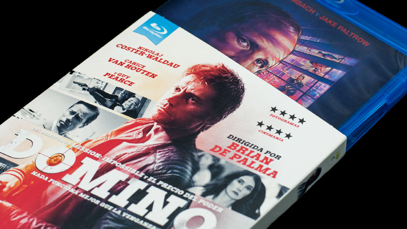Fotografías del Blu-ray con funda y carátula reversible de Domino