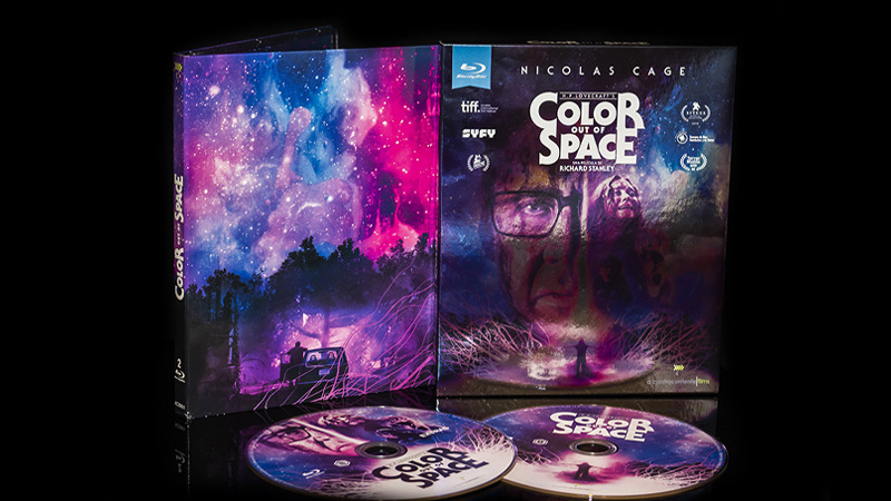 Fotografías del Digipak de Color Out of Space en Blu-ray