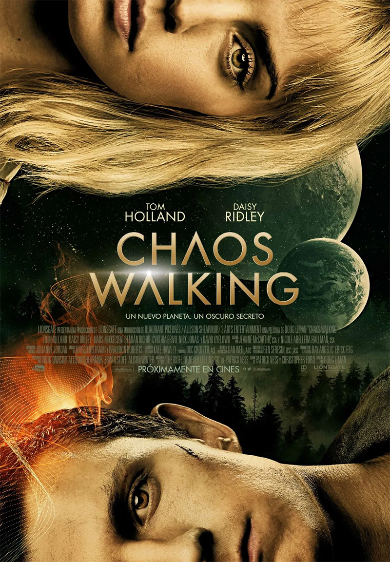 Tráiler en castellano de Chaos Walking, con Tom Holland y Daisy Ridley