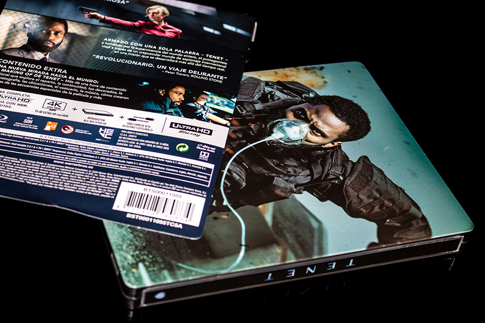 Fotografías del Steelbook de Tenet en UHD 4K y Blu-ray 9
