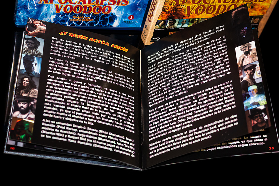 Fotografías del Blu-ray con funda y libreto de Apocalipsis Voodoo 21