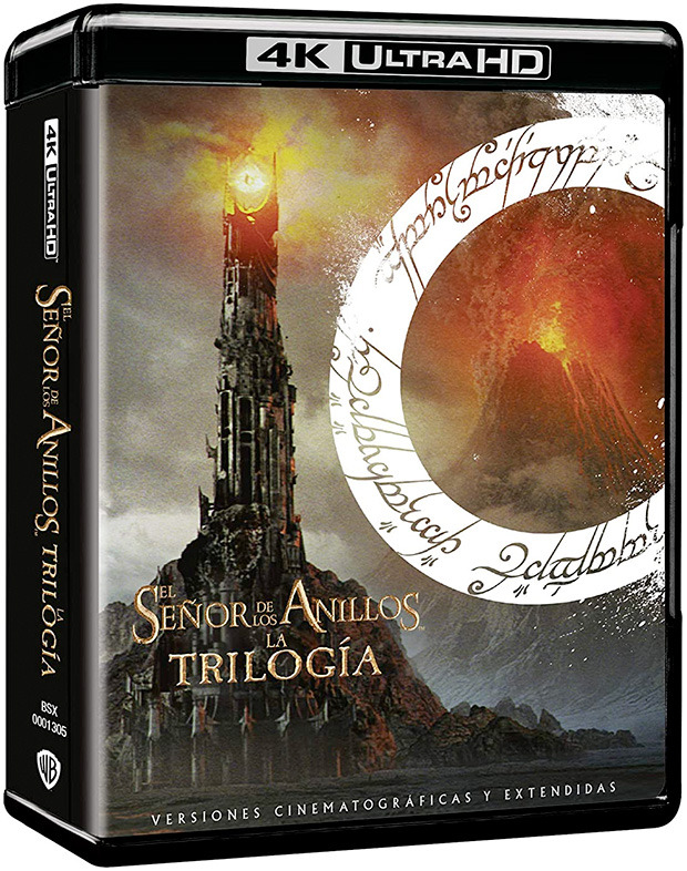 Diseño de la carátula de Trilogía El Señor de los Anillos - Versión Extendida en Ultra HD Blu-ray 1