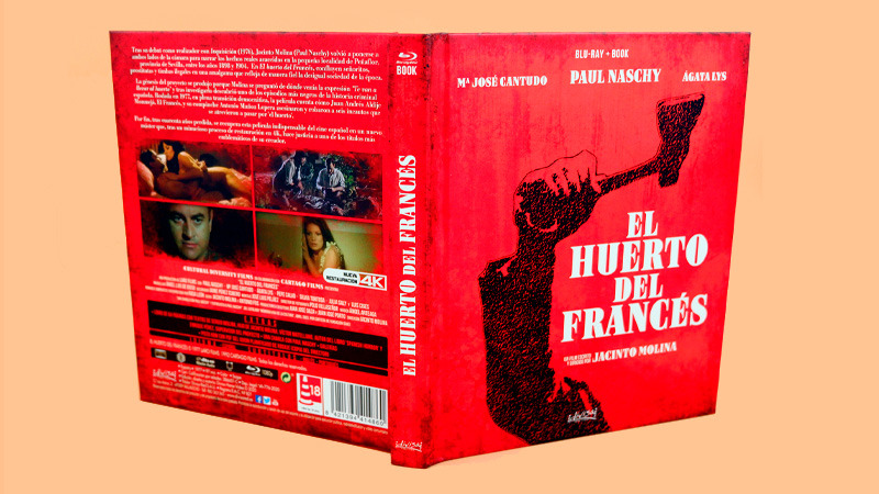 Fotografías de la edición libro de El Huerto del Francés en Blu-ray