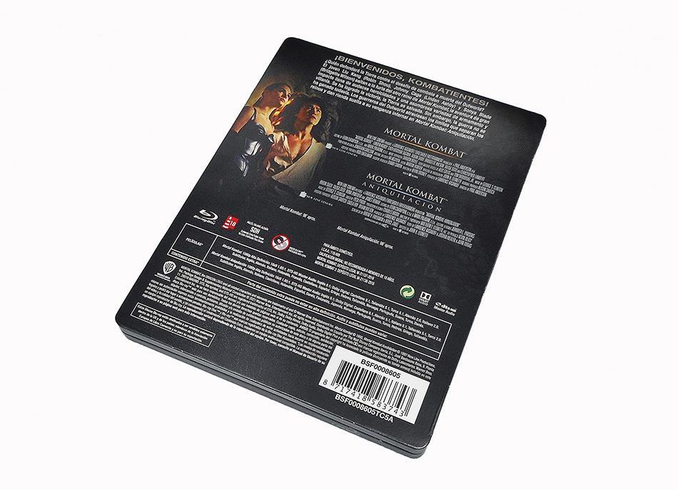 Fotografías del Steelbook de Mortal Kombat 1 y 2 en Blu-ray 5