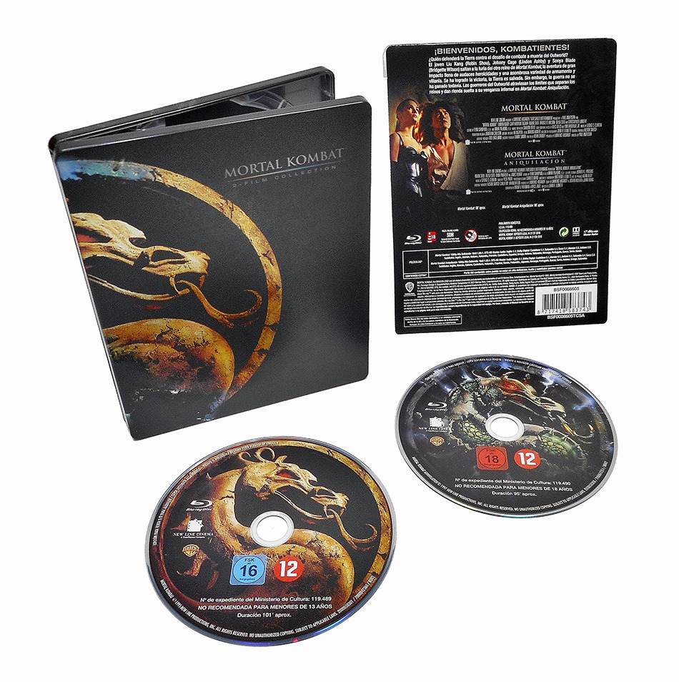 Fotografías del Steelbook de Mortal Kombat 1 y 2 en Blu-ray 15