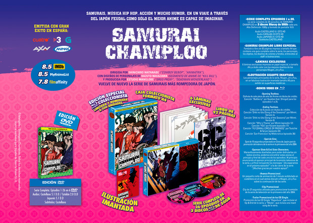 Datos de Samurai Champloo - Edición Coleccionista en Blu-ray