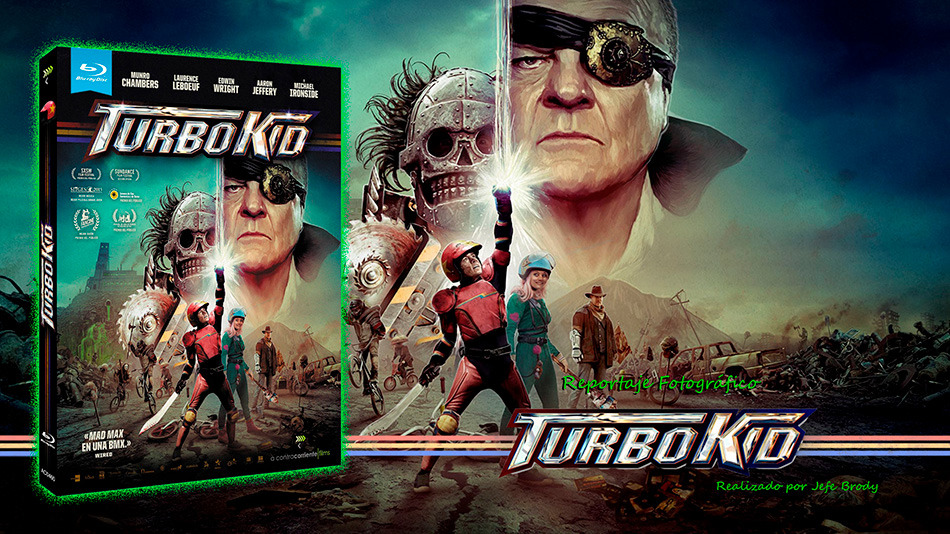 Fotografías de la edición con funda y caja verde de Turbo Kid en Blu-ray 1