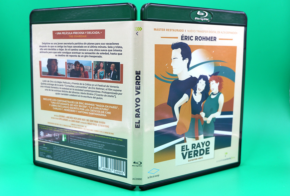 Fotografías del Blu-ray de El Rayo Verde con funda y libreto 8