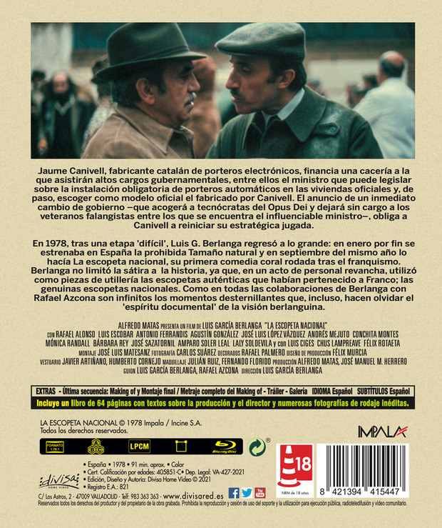 Todos los detalles de la edición libro de La Escopeta Nacional en Blu-ray