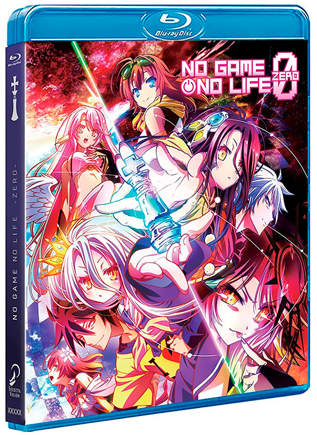 Diseño de la carátula de No Game, No Life: Zero en Blu-ray 1