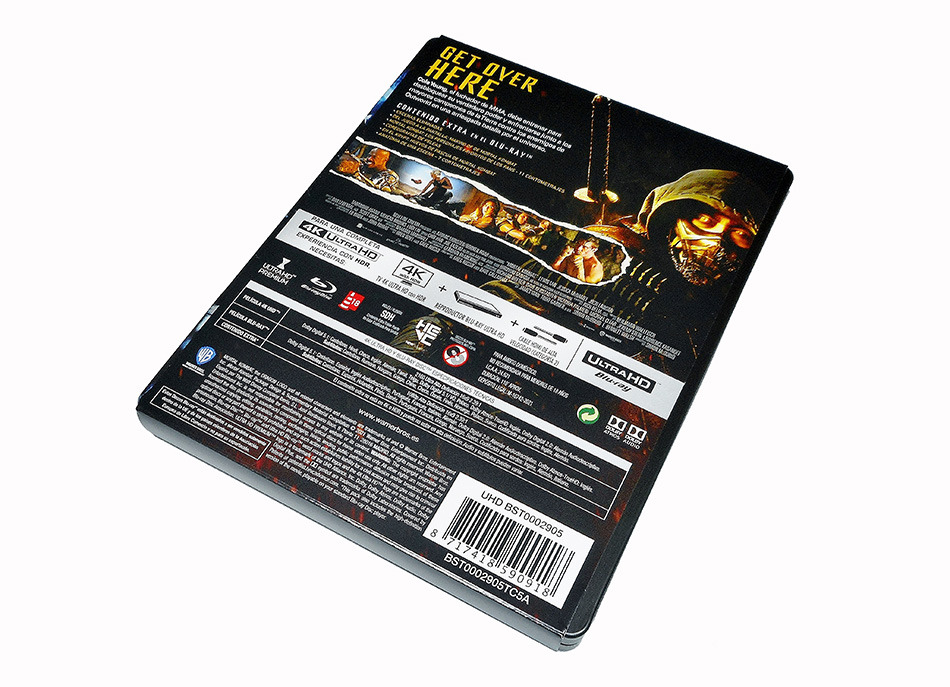 Fotografías del Steelbook de Mortal Kombat en UHD 4K y Blu-ray 5