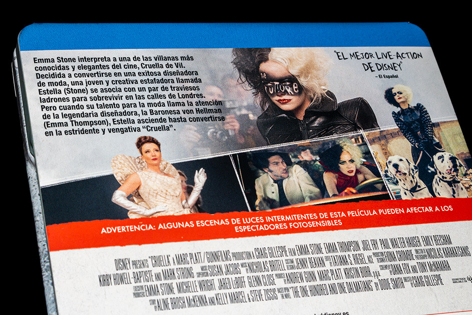 Fotografías del Steelbook de Cruella en Blu-ray 7