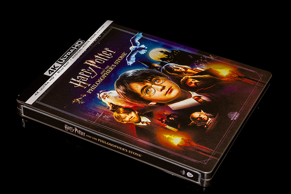 Fotografías del Steelbook con Magical Movie Mode de Harry Potter y la Piedra Filosofal en UHD 4K y Blu-ray 2