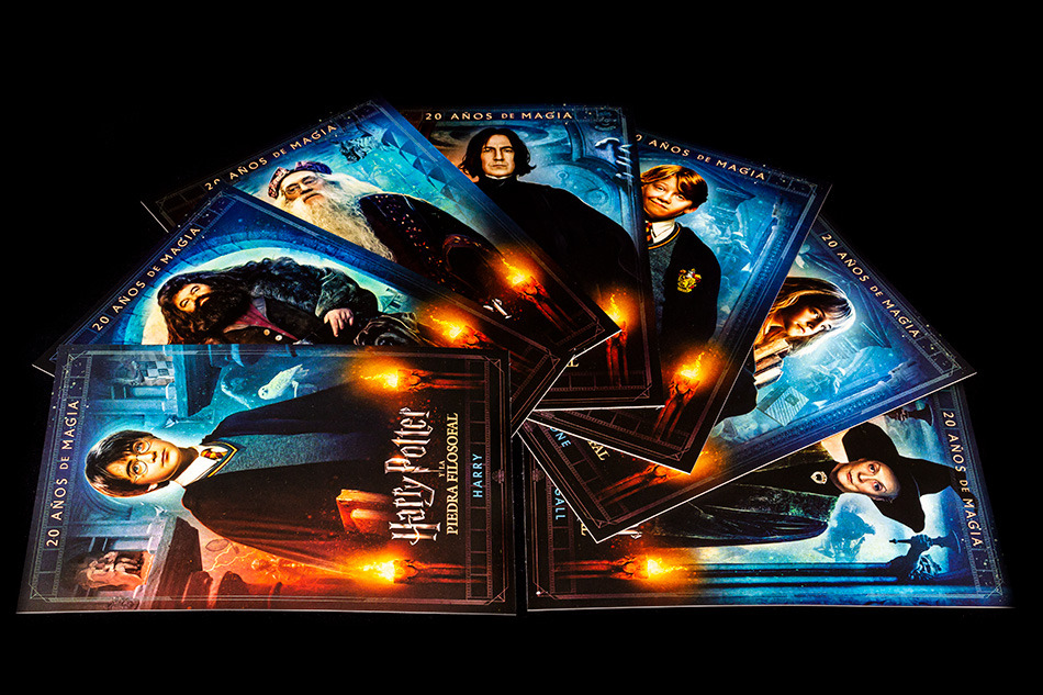 Fotografías del Steelbook con Magical Movie Mode de Harry Potter y la Piedra Filosofal en UHD 4K y Blu-ray 19