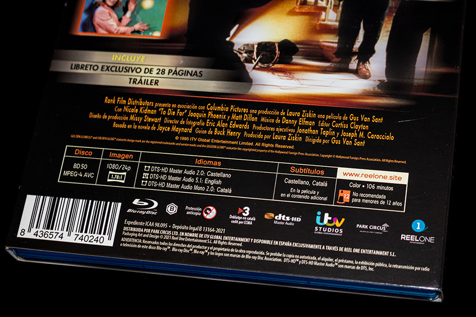 Fotografías de la edición con funda y libreto de Todo por un Sueño en Blu-ray 9