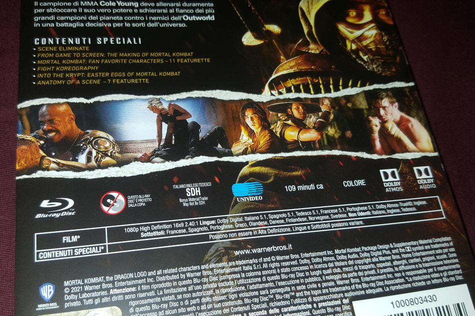 Fotografías del Steelbook de Mortal Kombat en Blu-ray (Italia) 4
