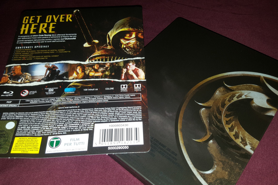Fotografías del Steelbook de Mortal Kombat en Blu-ray (Italia) 5