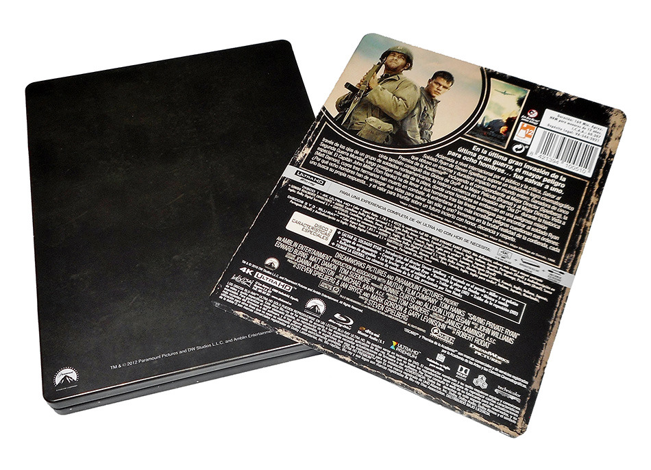 Fotografías del Steelbook de Salvar al Soldado Ryan en UHD 4K y Blu-ray 6