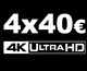 Oferta 4x40 € en películas UHD 4K en amazon