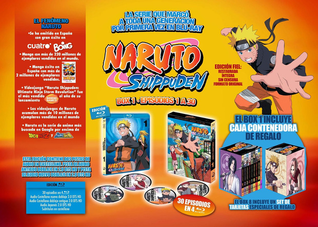 Selecta Visión comienza a editar la serie Naruto Shippuden en Blu-ray