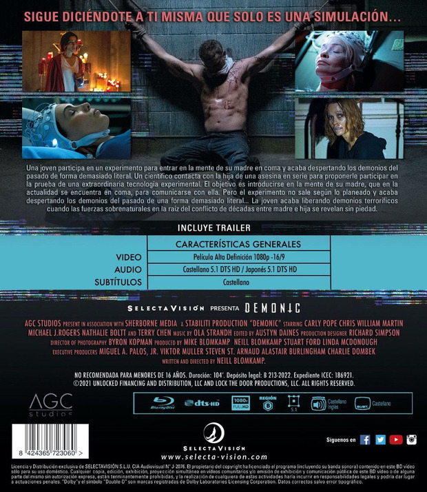 Desvelada la carátula del Blu-ray de Demonic 2
