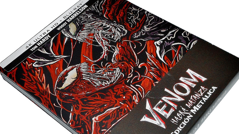 Fotografías del Steelbook de Venom: Habrá Matanza en UHD 4K y Blu-ray
