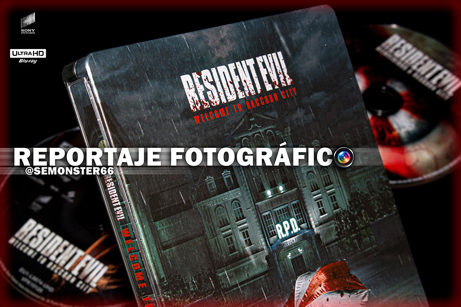 Fotografías del Steelbook de Resident Evil: Bienvenidos a Raccoon City en UHD 4K y Blu-ray 1