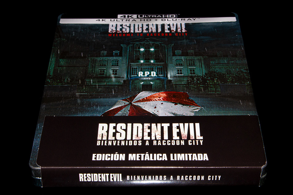 Fotografías del Steelbook de Resident Evil: Bienvenidos a Raccoon City en UHD 4K y Blu-ray 4