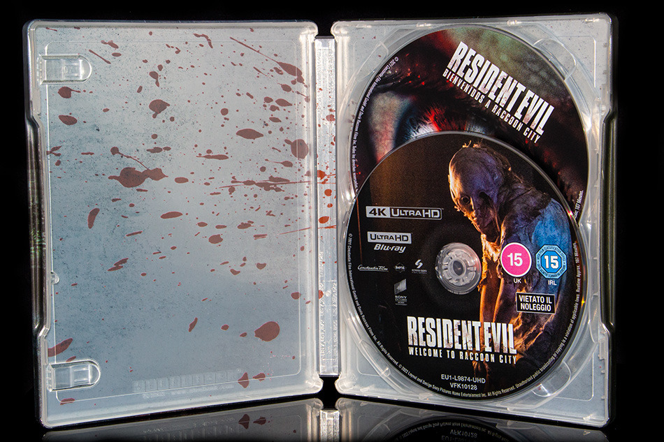Fotografías del Steelbook de Resident Evil: Bienvenidos a Raccoon City en UHD 4K y Blu-ray 10