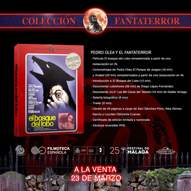 El Bosque del Lobo en Blu-ray dentro de la Colección Fantaterror