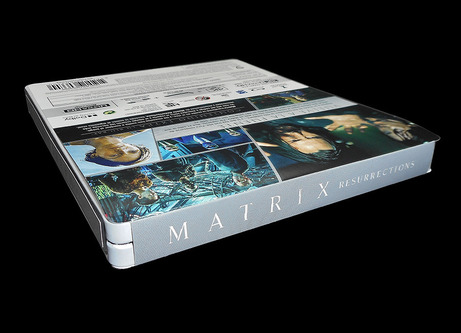 Fotografías del Steelbook de Matrix Resurrections en UHD 4K y Blu-ray 4
