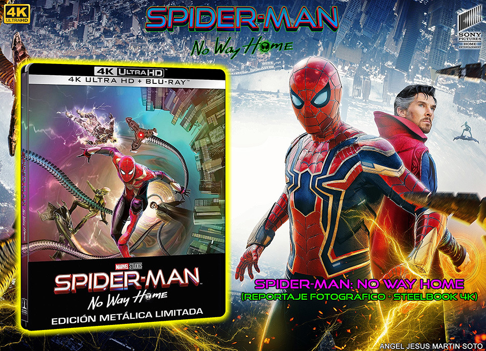 Fotografías del Steelbook de Spider-Man: No Way Home en UHD 4K y Blu-ray 1