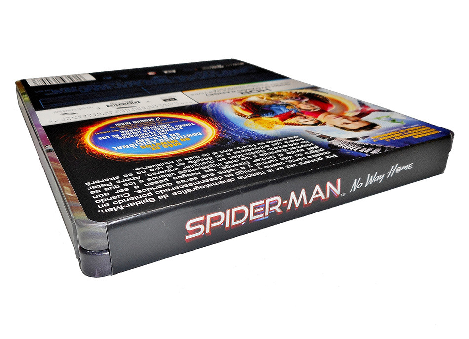 Fotografías del Steelbook de Spider-Man: No Way Home en UHD 4K y Blu-ray 4