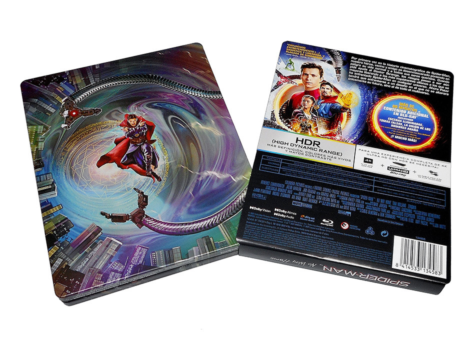 Fotografías del Steelbook de Spider-Man: No Way Home en UHD 4K y Blu-ray 6