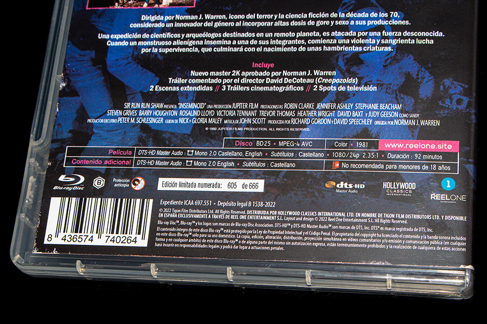 Fotografías de la edición limitada de Inseminoid en Blu-ray 9