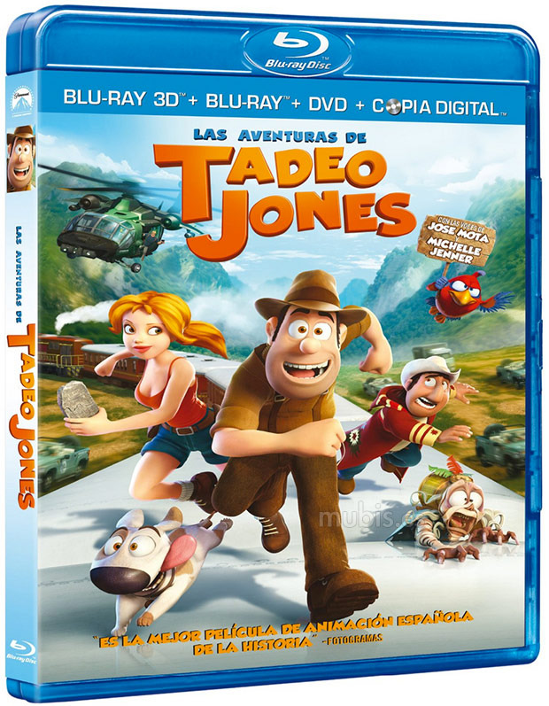 Las Aventuras de Tadeo Jones en Blu-ray y Blu-ray 3D este año