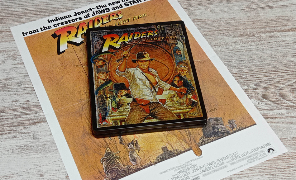 Fotografías del Steelbook de Indiana Jones en Busca del Arca Perdidaen UHD 4K y Blu-ray 16