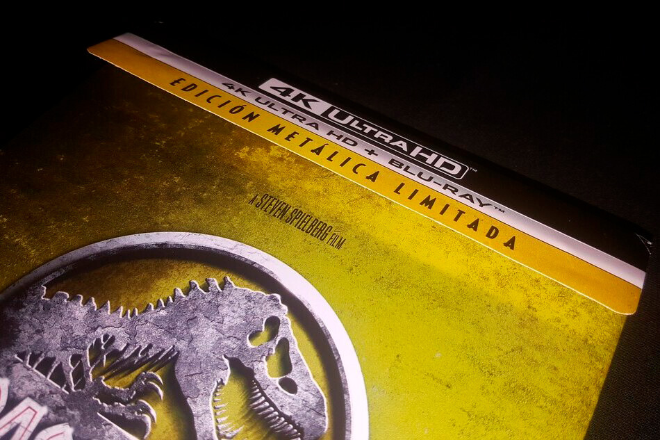 Fotografías del Steelbook de Jurassic Park en UHD 4K y Blu-ray 3