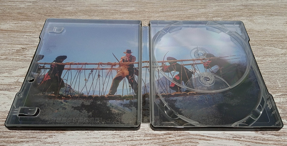 Fotografías del Steelbook de Indiana Jones y El Templo Maldito en UHD 4K y Blu-ray 10